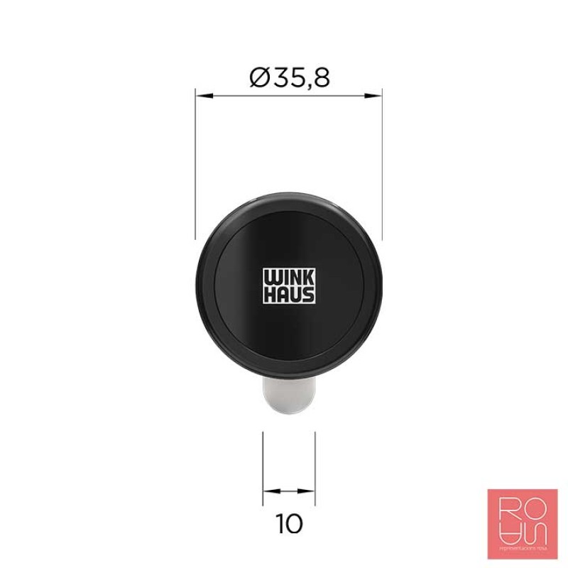 BE65 Bombí amb pom (electrònica al un sol costat, pom per l'interior) apertura amb targeta